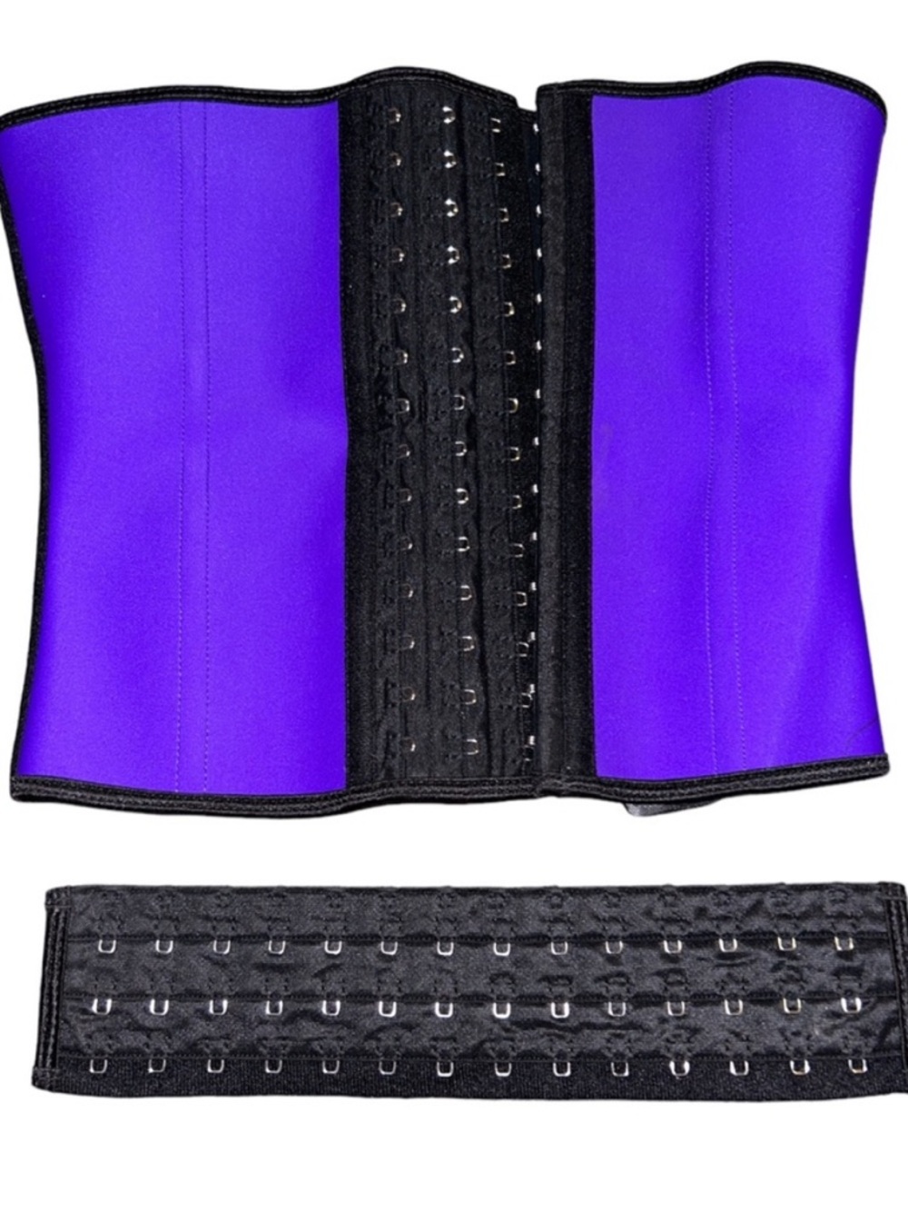 Purple and Black Waist Trainer Corset